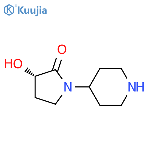 (S)-3-Hydroxy-1-piperidin-4-yl-pyrrolidin-2-one structure