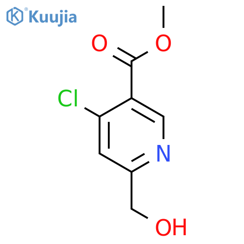 Methyl 4-chloro-6-(hydroxymethyl)nicotinate structure