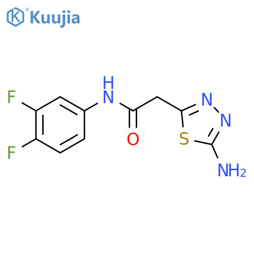 5-AMINO-N-(3,4-DIFLUOROPHENYL)-1,3,4-THIADIAZOLE-2-ACETAMIDE structure