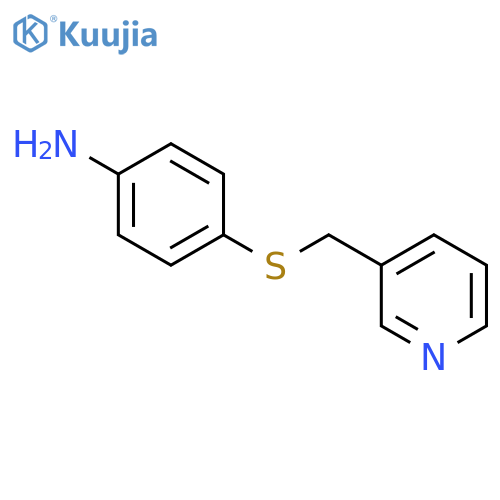 4-(pyridin-3-ylmethyl)sulfanylaniline structure