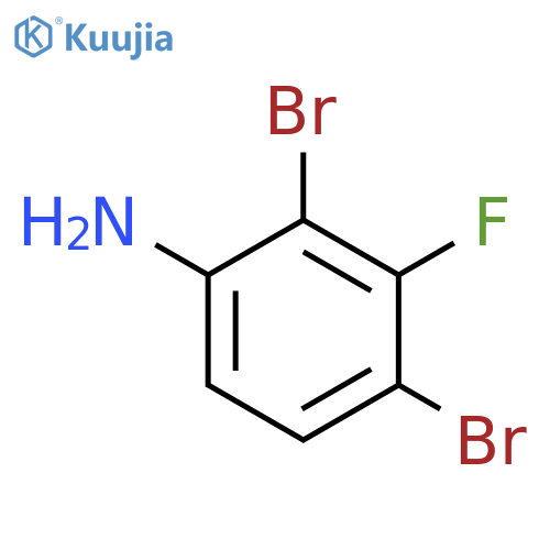 2,4-dibroMo-3-fluoroaniline structure