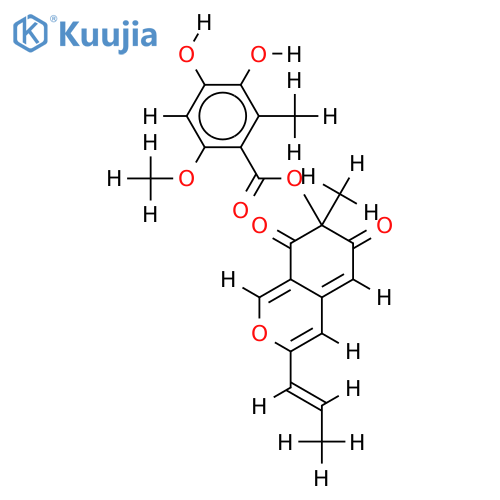 6'-hydroxy-3'-methoxy-mitorubrin structure