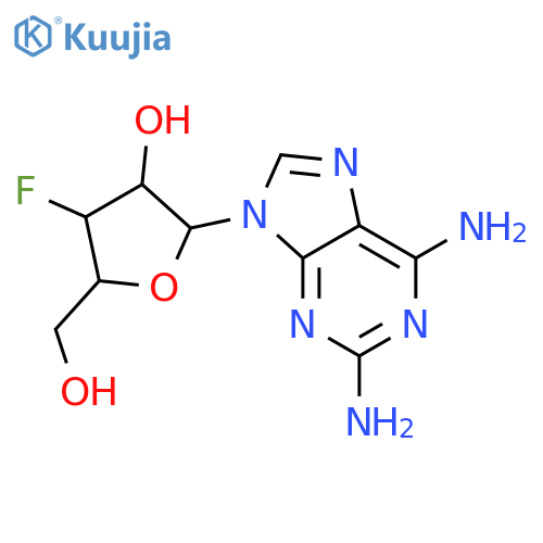 Adenosine,2-amino-3'-deoxy-3'-fluoro- (9CI) structure