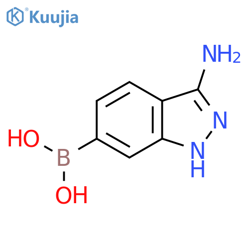 (3-amino-1H-indazol-6-yl)boronic acid structure