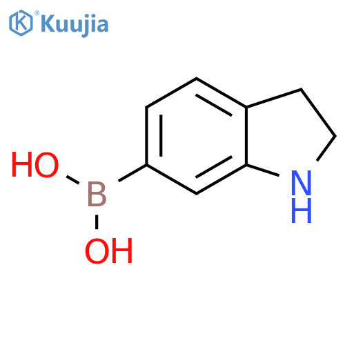(2,3-dihydro-1H-indol-6-yl)boronic acid structure