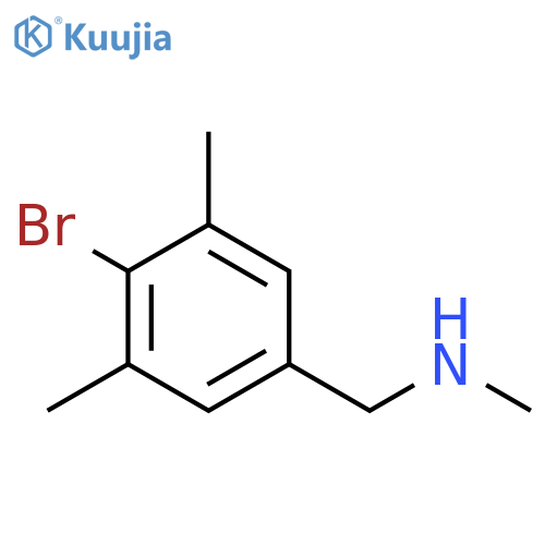 (4-bromo-3,5-dimethylphenyl)methyl(methyl)amine structure