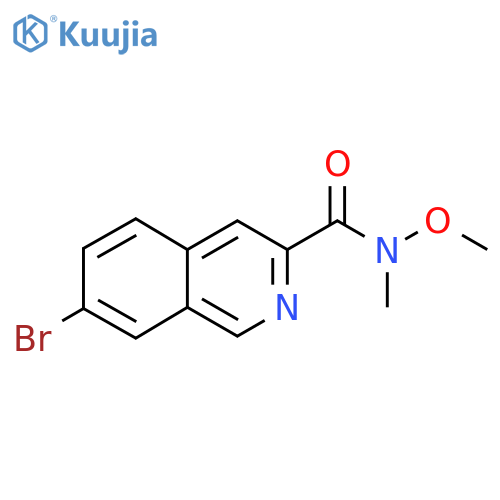 7-Bromo-N-methoxy-N-methylisoquinoline-3-carboxamide structure