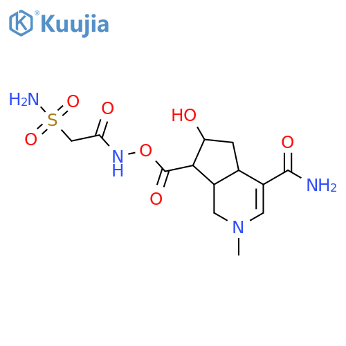 1H-Cyclopenta[c]pyridine-7-carboxylicacid,4-(aminocarbonyl)-7-[[2-(aminosulfonyl)acetyl]amino]-2,4a,5,6,7,7a-hexahydro-6-hydroxy-2-methyl-,(4aR,6S,7R,7aS)- structure