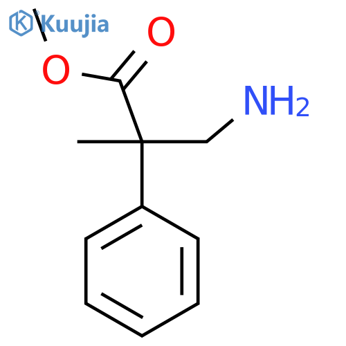 methyl 3-amino-2-methyl-2-phenylpropanoate structure