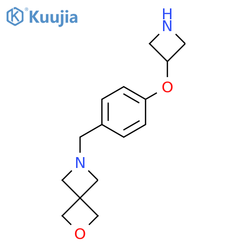 6-(4-(Azetidin-3-yloxy)benzyl)-2-oxa-6-azaspiro[3.3]heptane structure