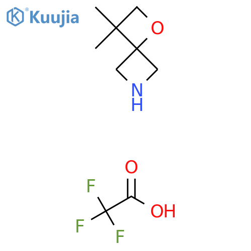 3,3-Dimethyl-1-oxa-6-azaspiro[3.3]heptane;2,2,2-trifluoroacetic acid structure