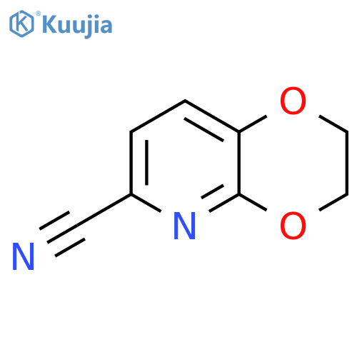 2,3-dihydro-1,4-Dioxino[2,3-b]pyridine-6-carbonitrile structure