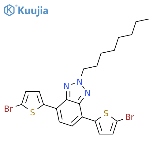 4,7-Bis(5-bromothiophen-2-yl)-2-octylbenzotriazole structure