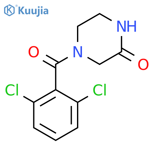 4-(2,6-Dichlorobenzoyl)-2-Piperazinone structure