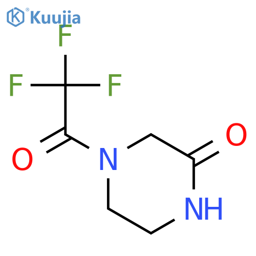 4-(2,2,2-trifluoroacetyl)piperazin-2-one structure