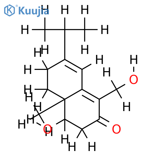 4,6-diene-1beta,15-dihydroxyeudesma-3-one structure