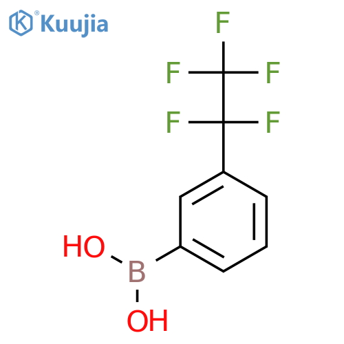 3-(pentafluoroethyl)phenylboronic acid structure