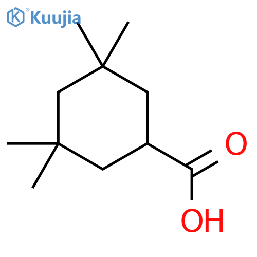 3,3,5,5-Tetramethylcyclohexane-1-carboxylic acid structure