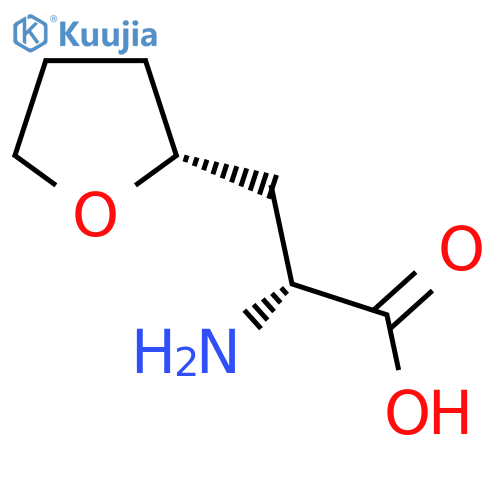 (2R)-2-amino-3-(2R)-oxolan-2-ylpropanoic acid structure