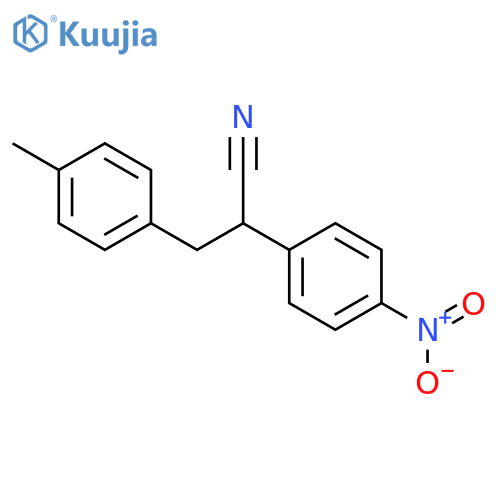 2-(4-Nitrophenyl)-3-(p-tolyl)propanenitrile structure