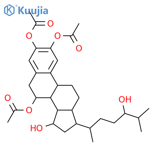 18,19-Dinorcholesta-1,3,5(10)-triene-2,3,7,15,24-pentol; 2,3,7-Tri-Ac structure