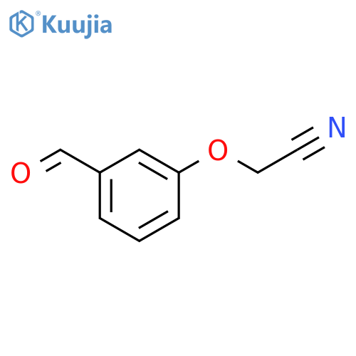 2-(3-formylphenoxy)acetonitrile structure