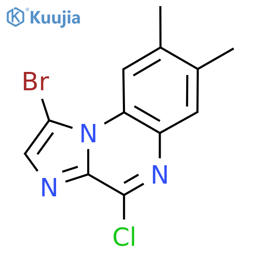 1-Bromo-4-chloro-7,8-dimethylimidazo[1,2-A]quinoxaline structure