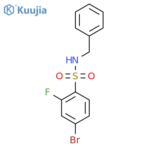 N-Benzyl-4-bromo-2-fluorobenzenesulfonamide structure