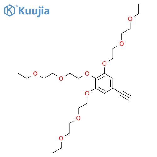 Benzene, 1,2,3-tris[2-(2-ethoxyethoxy)ethoxy]-5-ethynyl- structure