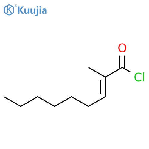 2-Nonenoyl chloride, 2-methyl-, (E)- structure