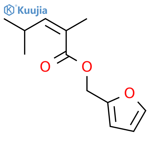 2-Pentenoic acid, 2,4-dimethyl-, 2-furanylmethyl ester, (Z)- structure