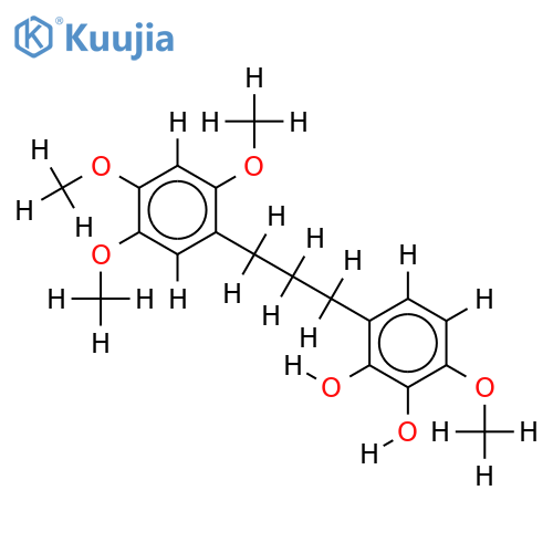 2'',3''-dihydroxy-2',4',5',4''-tetramethoxy-1,3-diphenylpropane structure