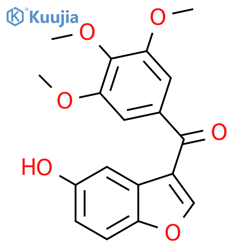 (5-hydroxy-1-benzofuran-3-yl)(3,4,5-trimethoxyphenyl)methanone structure
