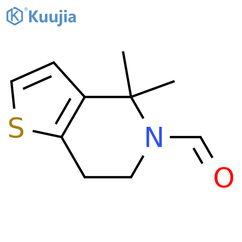 4,4-Dimethyl-6,7-dihydrothieno[3,2-c]pyridine-5(4H)-carbaldehyde structure