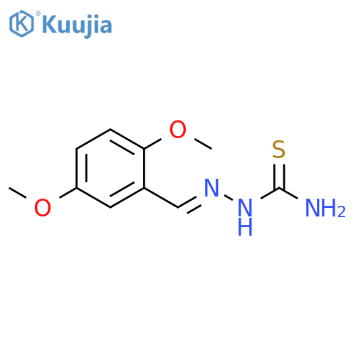 [(E)-[(2,5-dimethoxyphenyl)methylidene]amino]thiourea structure