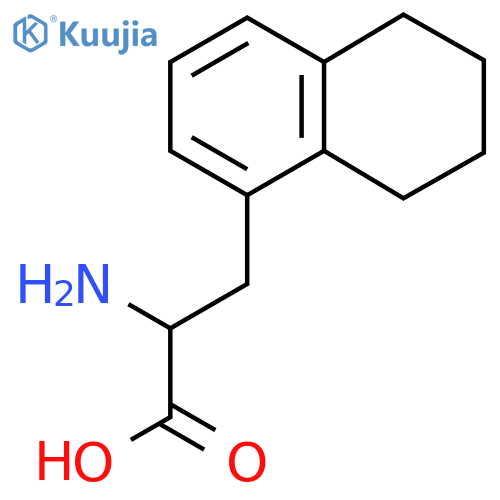 2-amino-3-(5,6,7,8-tetrahydronaphthalen-1-yl)propanoic acid structure