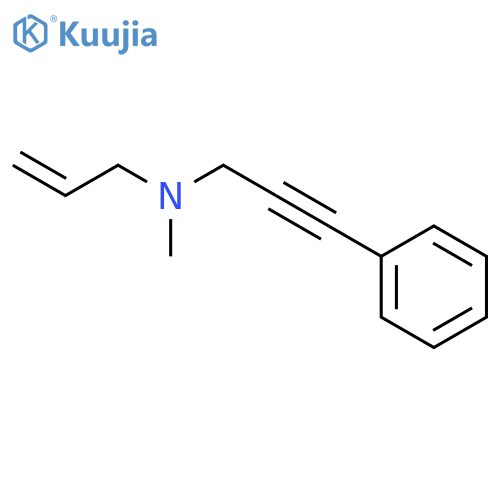 cinnamylamine, n-methyl-n-2-propynyl-, structure