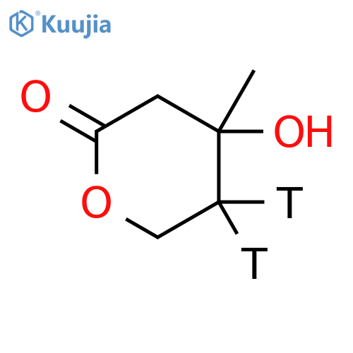 2H-Pyran-2-one-5-t,tetrahydro-5-t-4-hydroxy-4-methyl- (9CI) structure