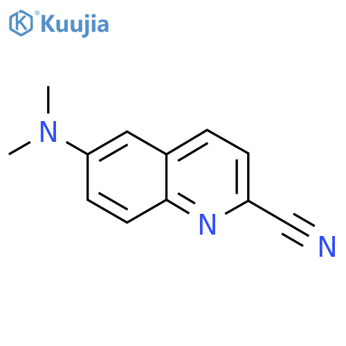 6-(dimethylamino)quinoline-2-carbonitrile structure
