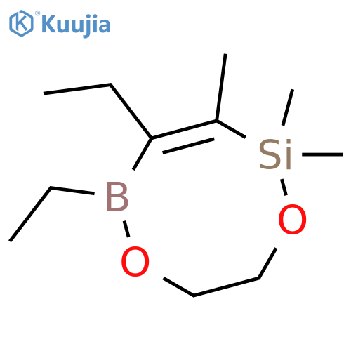 1,6-Dioxa-2-sila-5-boracyclooct-3-ene, 4,5-diethyl-2,2,3-trimethyl- structure