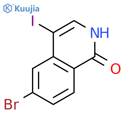 6-Bromo-4-iodo-1,2-dihydroisoquinolin-1-one structure