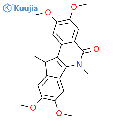 5H-Indeno[1,2-c]isoquinolin-5-one,6,11-dihydro-2,3,8,9-tetramethoxy-6,11-dimethyl- structure
