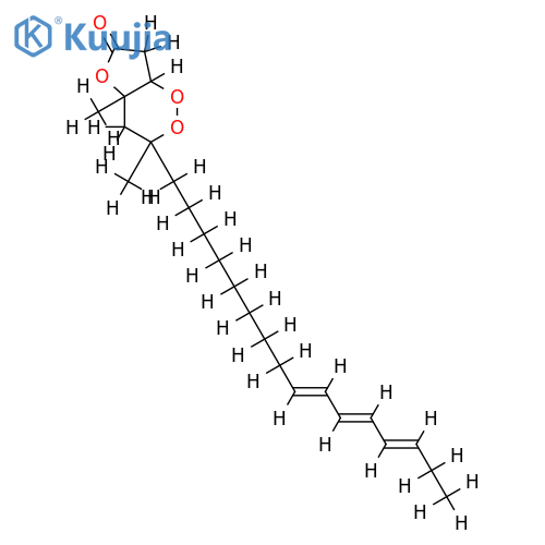 (3S,4S,6S,15E,17E,19E)-4,6-dimethyl-4-hydroxy-3,6-peroxydocosa-15,17,19-trienoic acid 1,4-lactone structure