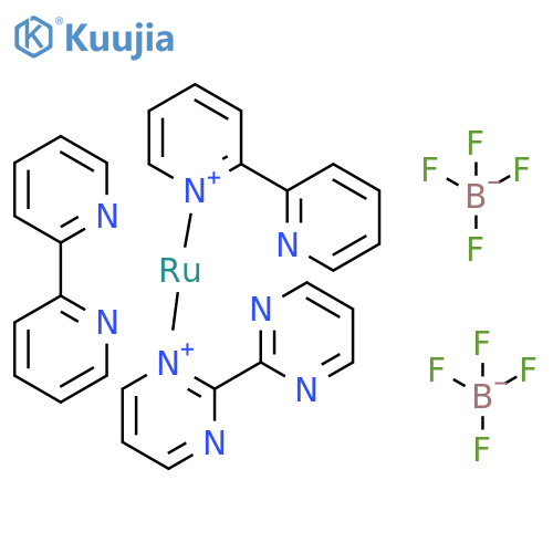 Ru(bpy)2(bpm)(BF4)2 structure