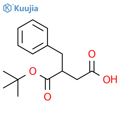 Butanedioic acid, 2-(phenylmethyl)-, 1-(1,1-dimethylethyl) ester structure