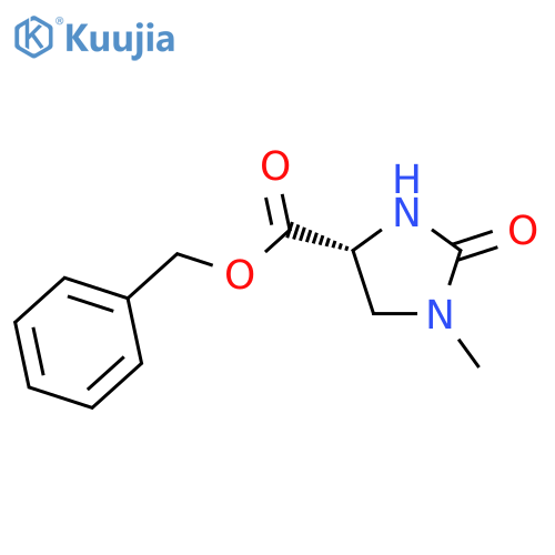 (R)-Benzyl 1-methyl-2-oxo-imidazolidine-4-carboxylate structure