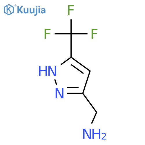 [3-(trifluoromethyl)-1H-pyrazol-5-yl]methanamine structure