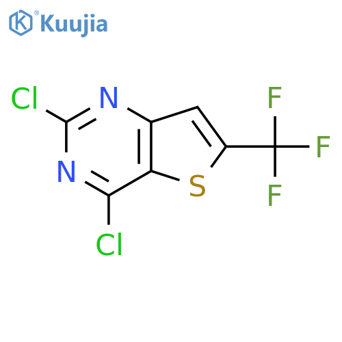 2,4-dichloro-6-(trifluoromethyl)thieno3,2-dpyrimidine structure