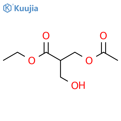 (+)-Ethyl 3-(acetyloxy)-2-(hydroxymethyl)propanoate structure