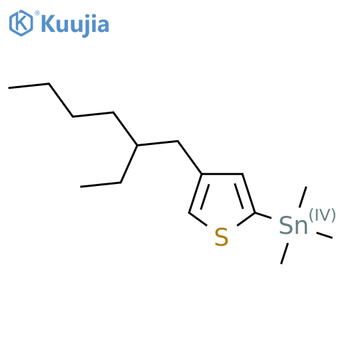 4-(2-Ethylhexyl)thiophen-2-yltrimethylstannane structure